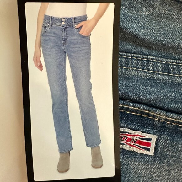 Hudson L.A. Women's Jeans Size 12 Light Blue Slim Straight Legs Mid-rise (NEW) - Picture 8 of 15